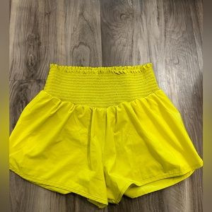 OFFLINE by Aerie high waisted ruched shorts